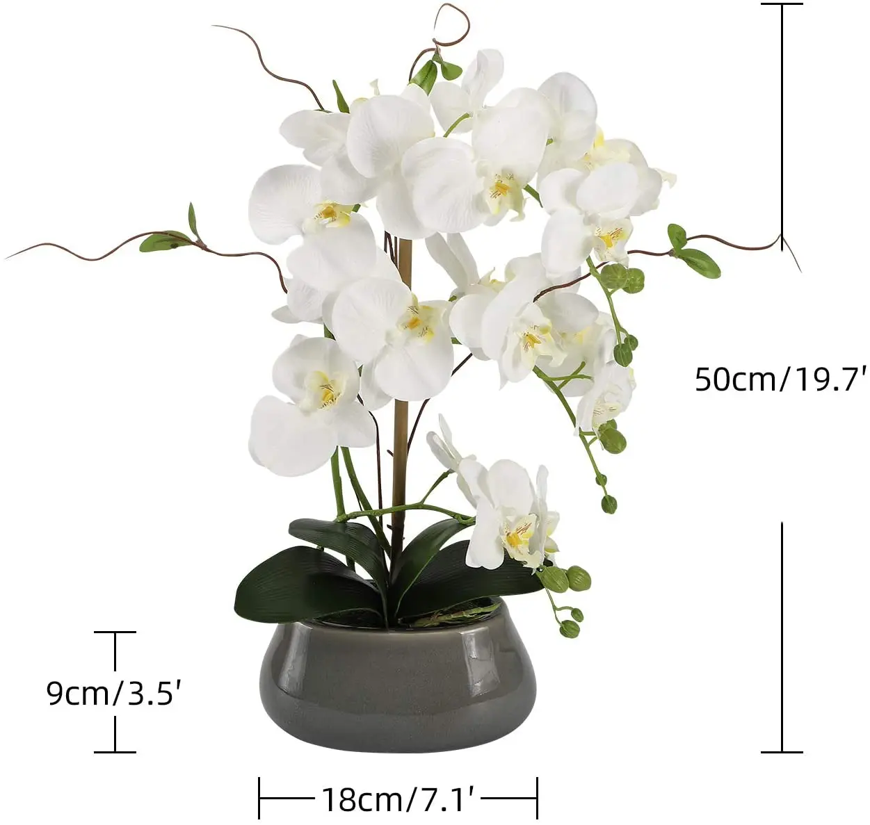Sztuczne kwiaty orchidei Cente – Orchid Phalaenopsis recenzja i cena