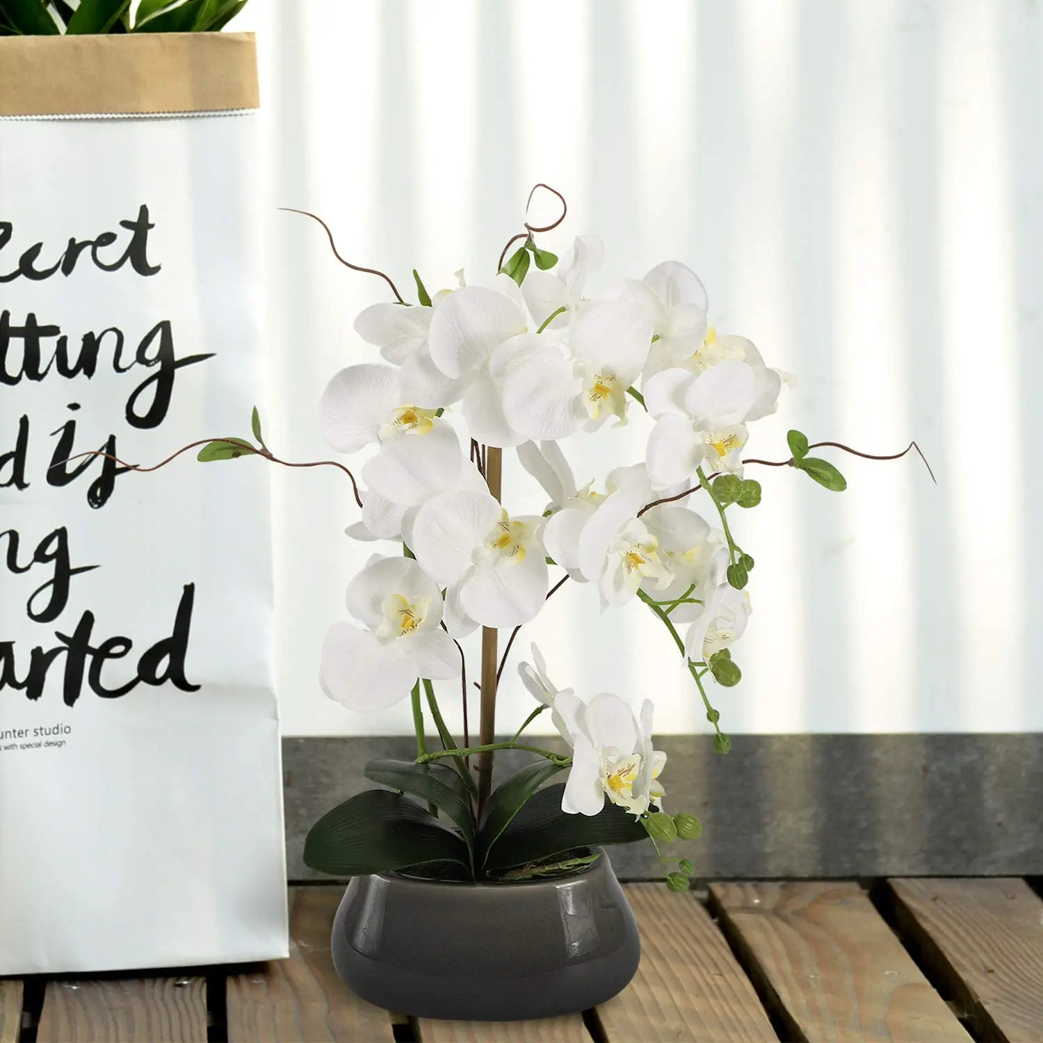 Sztuczne kwiaty orchidei Cente – Orchid Phalaenopsis recenzja i cena