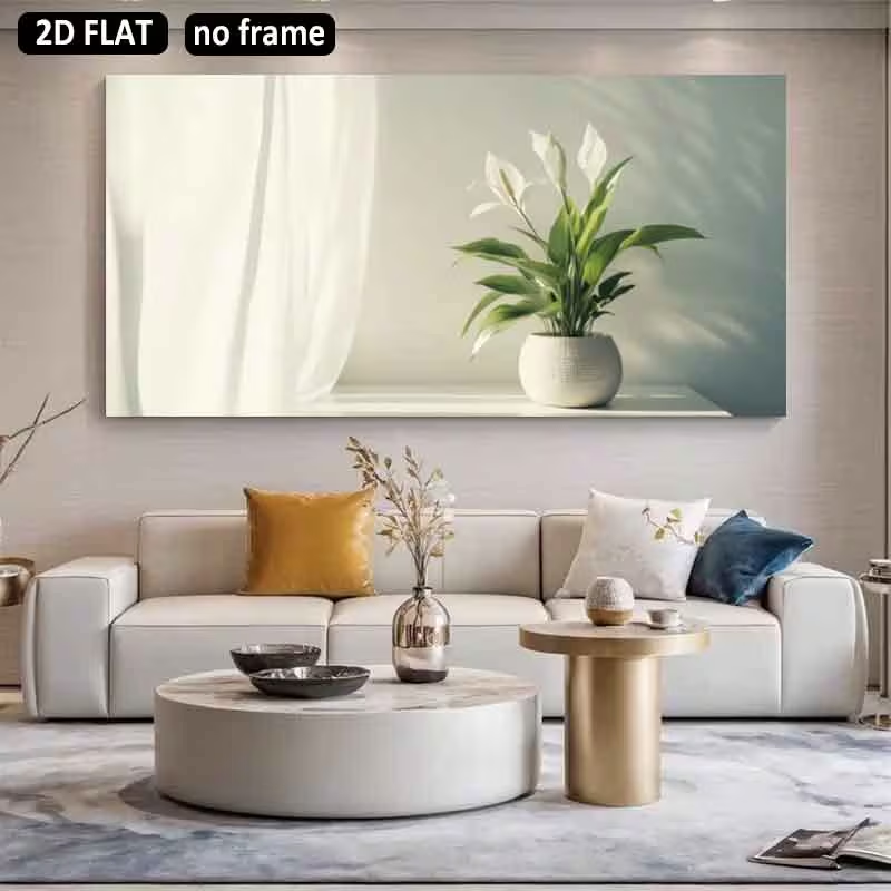 1 szt. (Bez ramy), płaski obra – Peace Lily White recenzja i cena