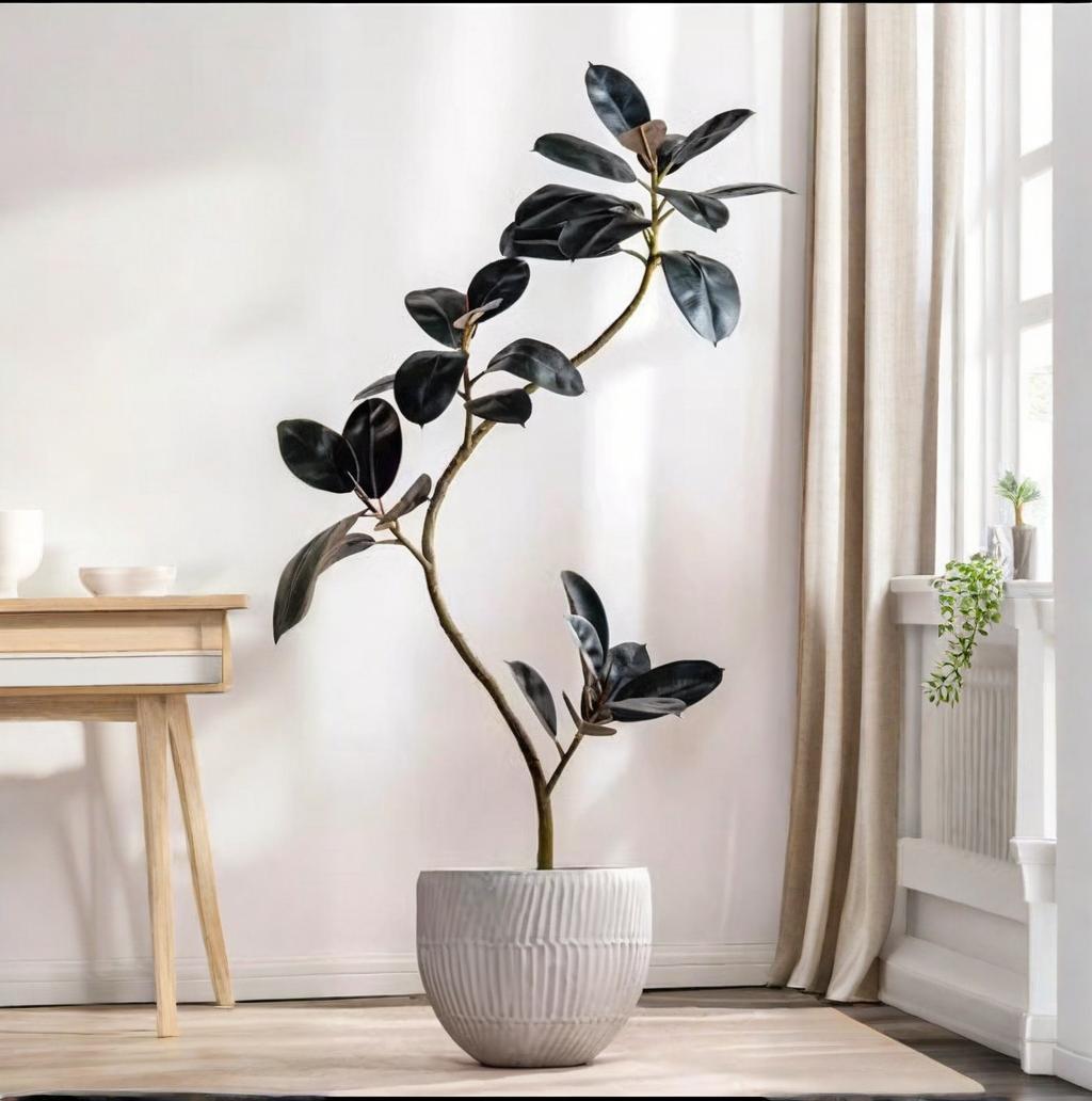 Sztuczna roślina doniczkowa z  – Rubber Plant Ficus recenzja i cena
